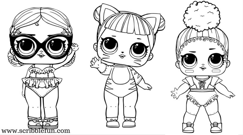 lol suprise dolls coloring pages free printable