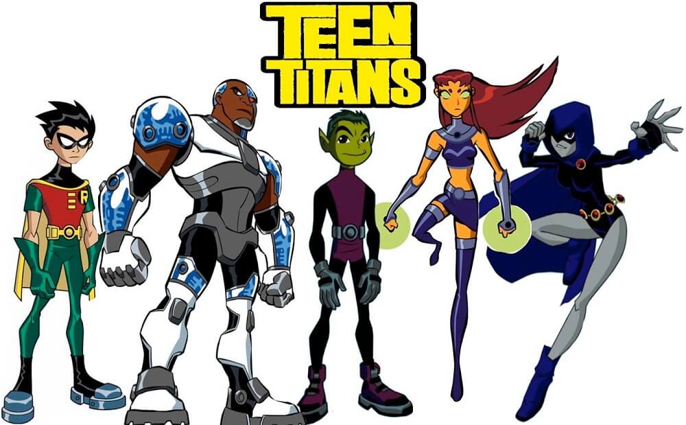 teen titans coloring images