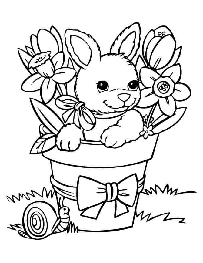 Beautiful Spring Coloring Page