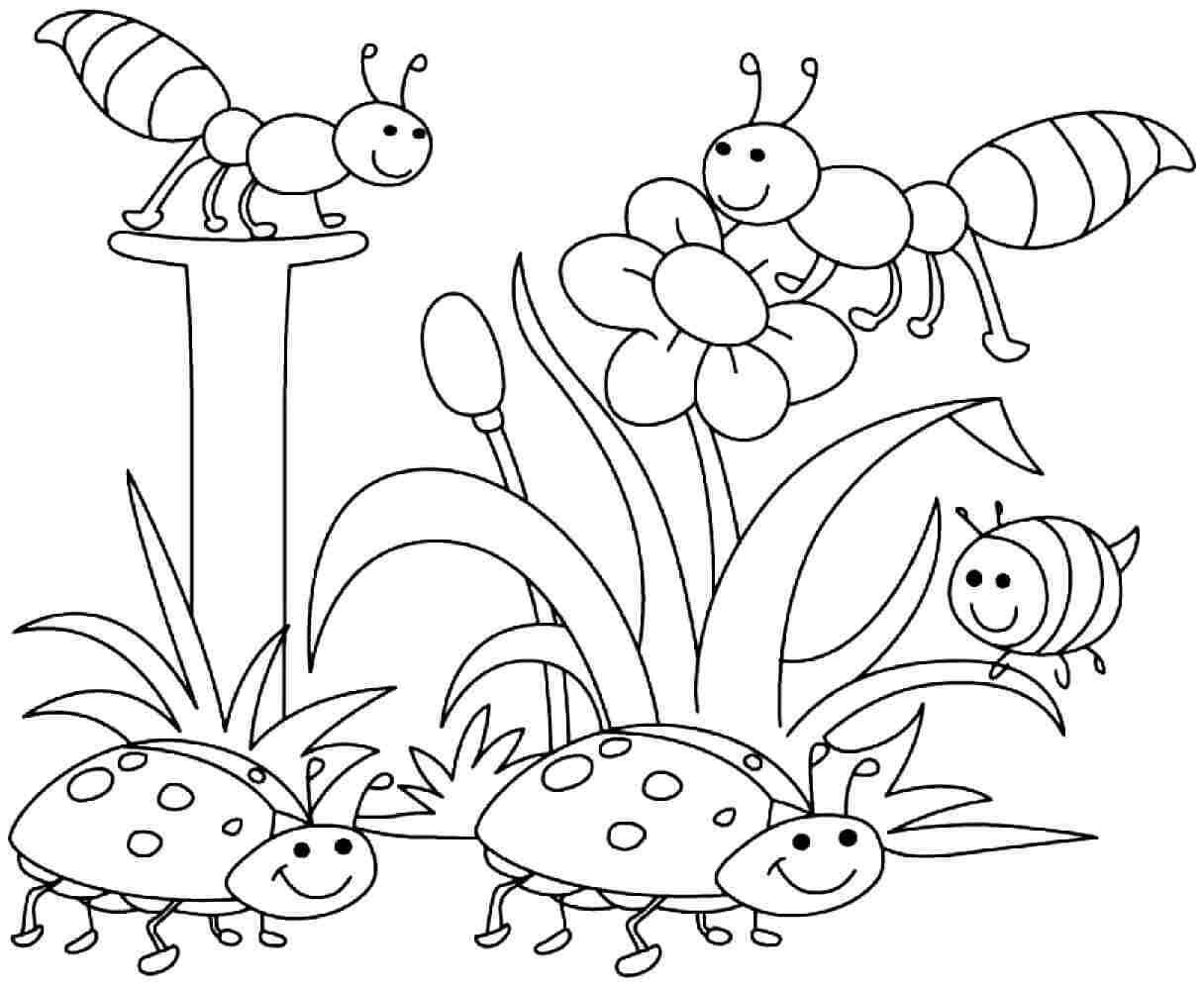 Beautiful Spring Coloring Pages