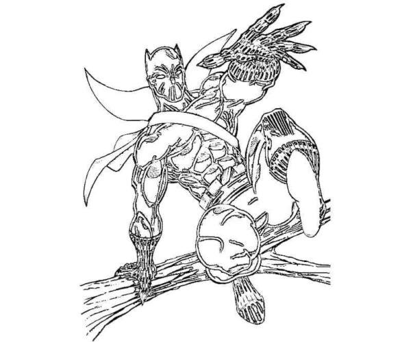 Free Printable Black Panther Coloring Pages