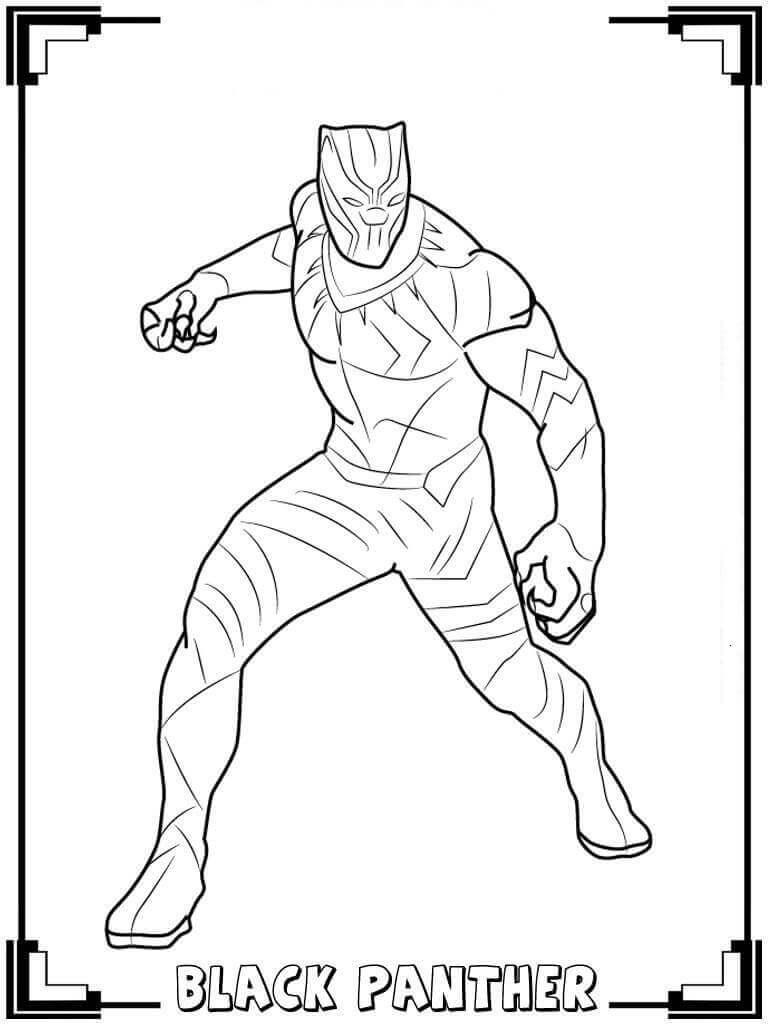 Free Printable Black Panther Coloring Pages