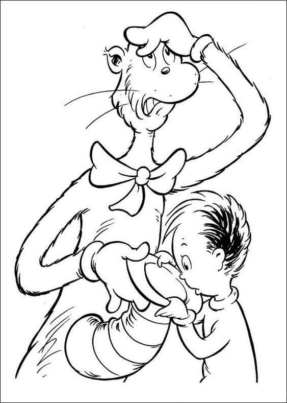 Coloring Pages Of Dr Seuss Day