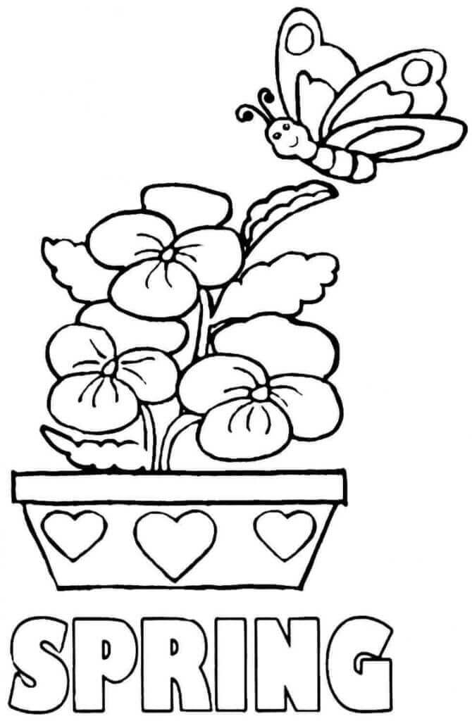 Download 35 Free Printable Spring Coloring Pages