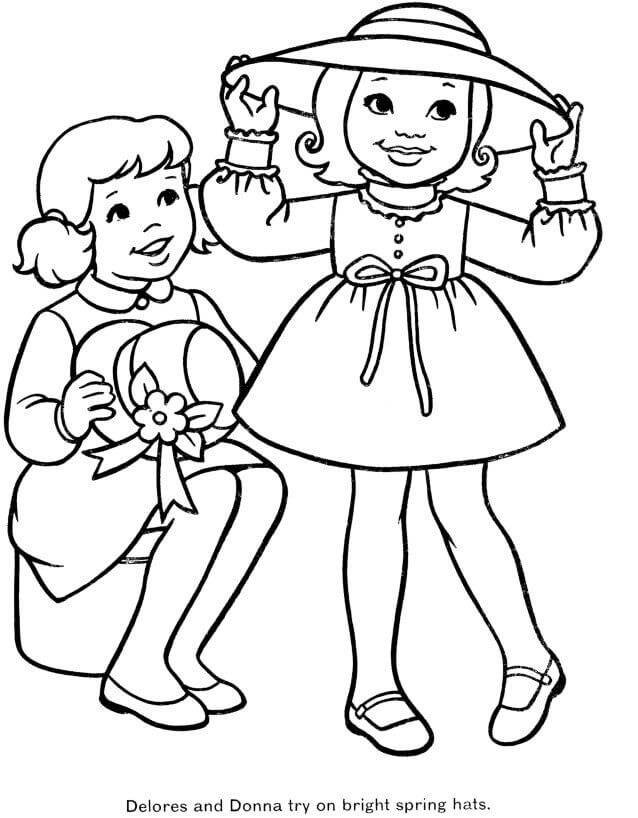 Colouring Pages Of Spring Season