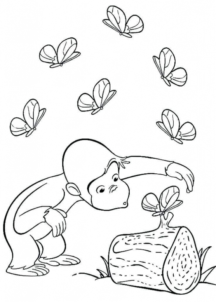 Curious George Coloring Pages