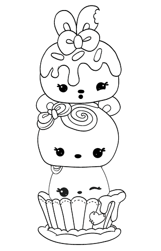 Cute Nums Coloring Pages