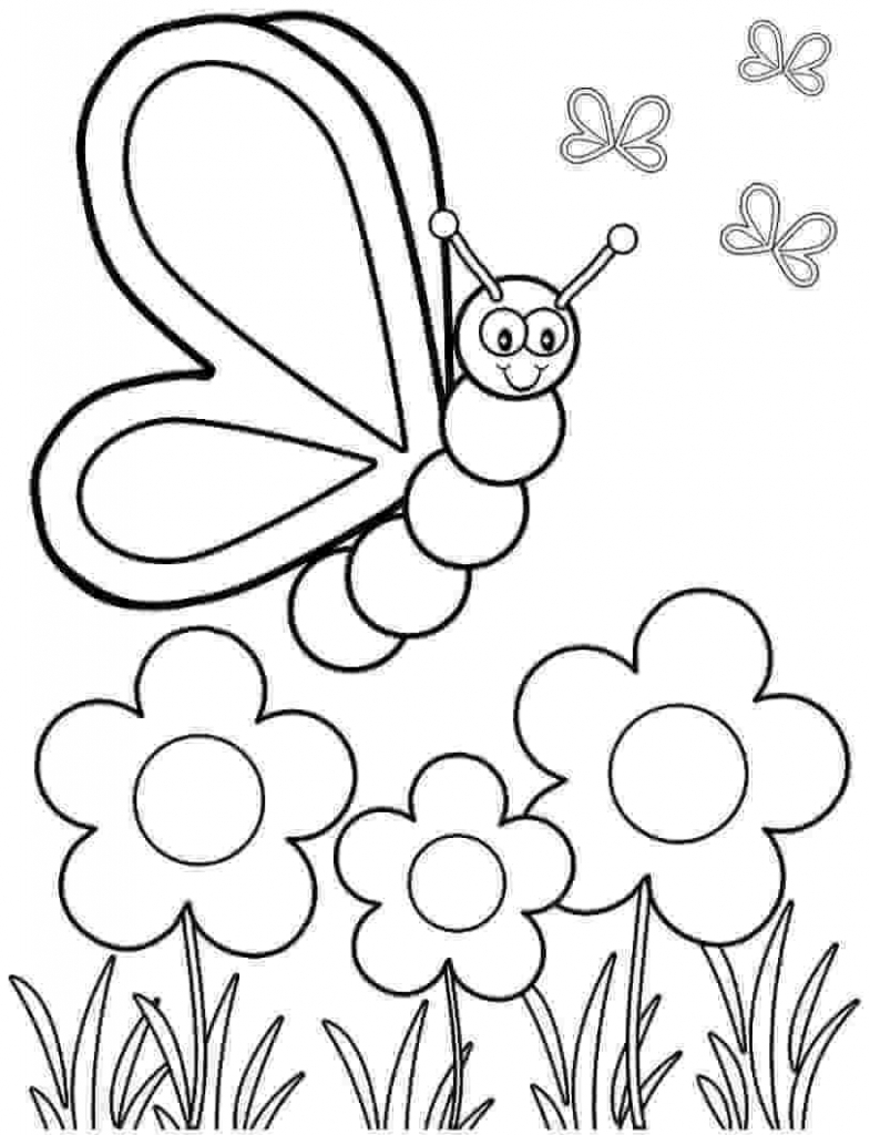 Cute Spring Coloring Pages