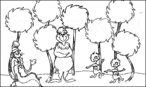 Dr Seuss Day 2021 coloring pages