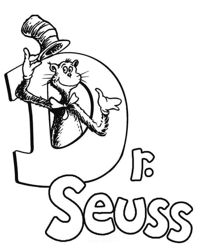 Dr Suess Coloring Page Coloringpage one