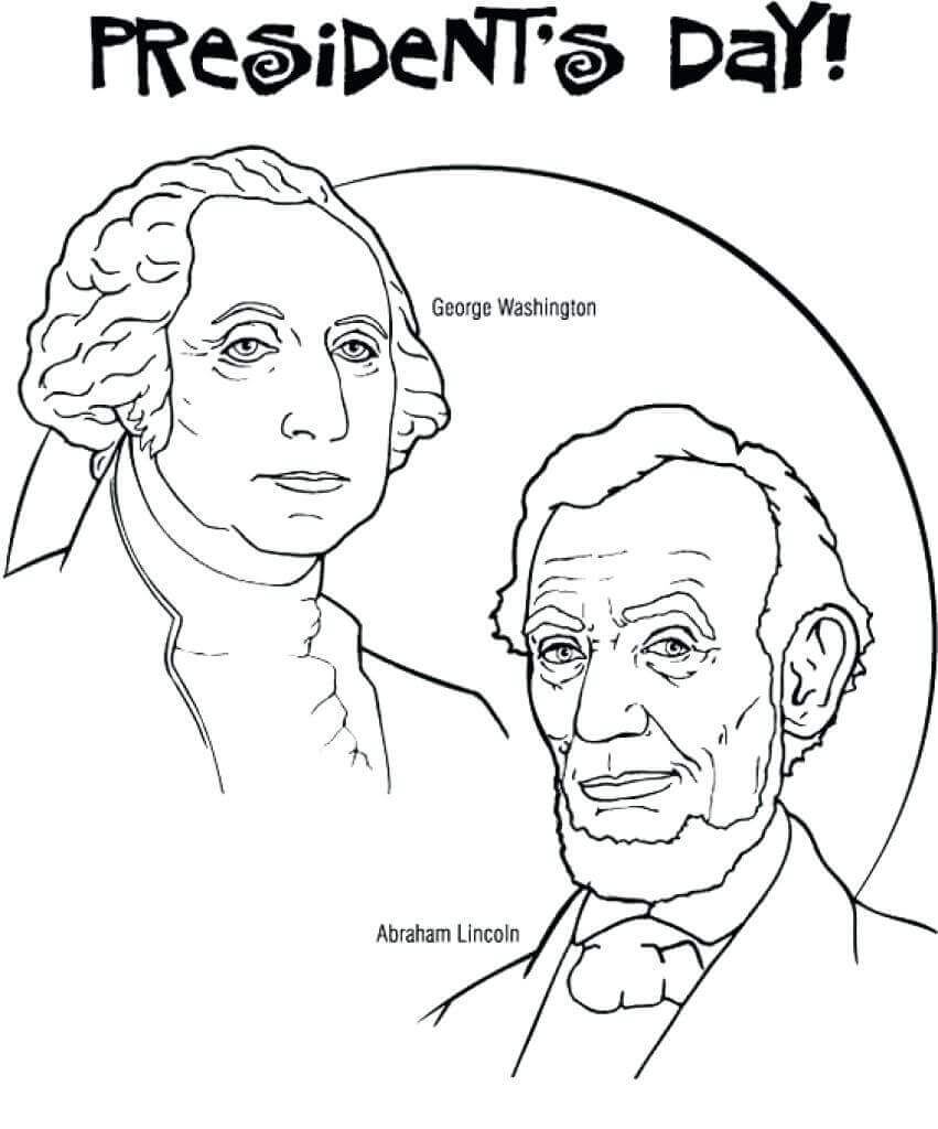 Free Printable Presidents Day Coloring Pages