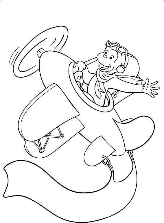 Free Curious George Coloring Pages