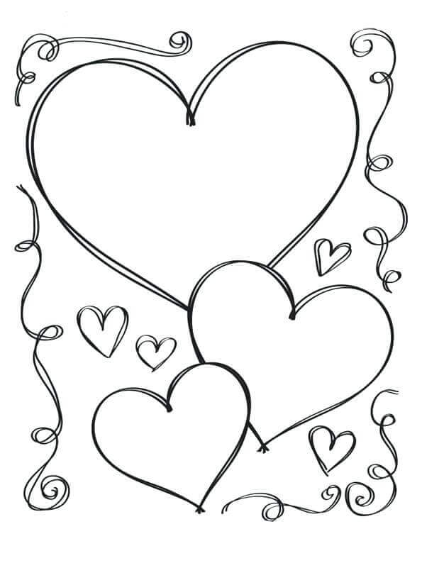 35 Free Printable Heart Coloring Pages