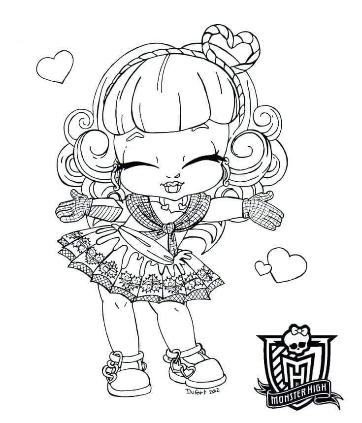 monster high coloring pages bonita femur coloring