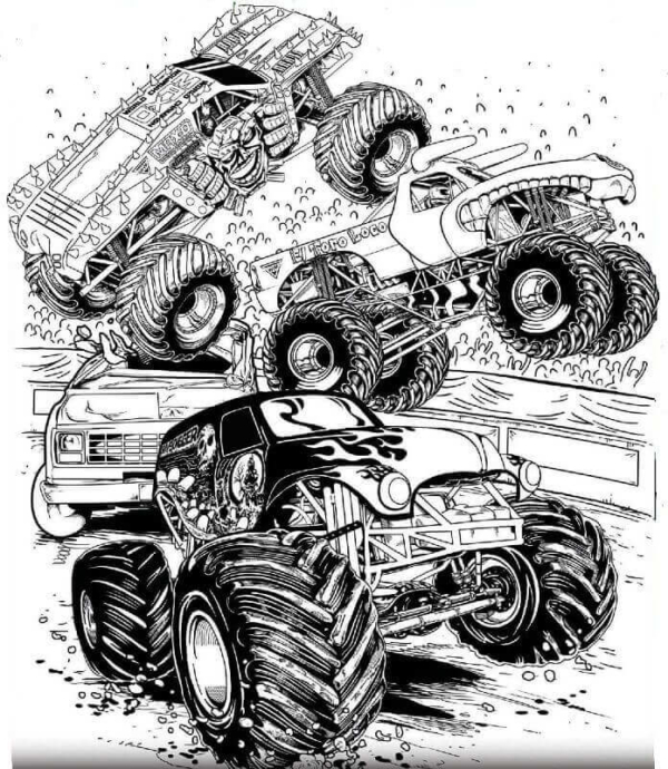 Free Printable Monster Jam Coloring Pages