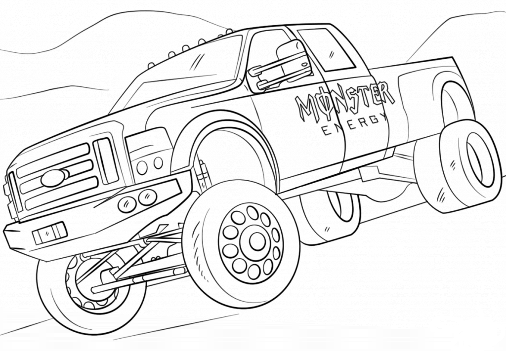 monster jam coloring pages