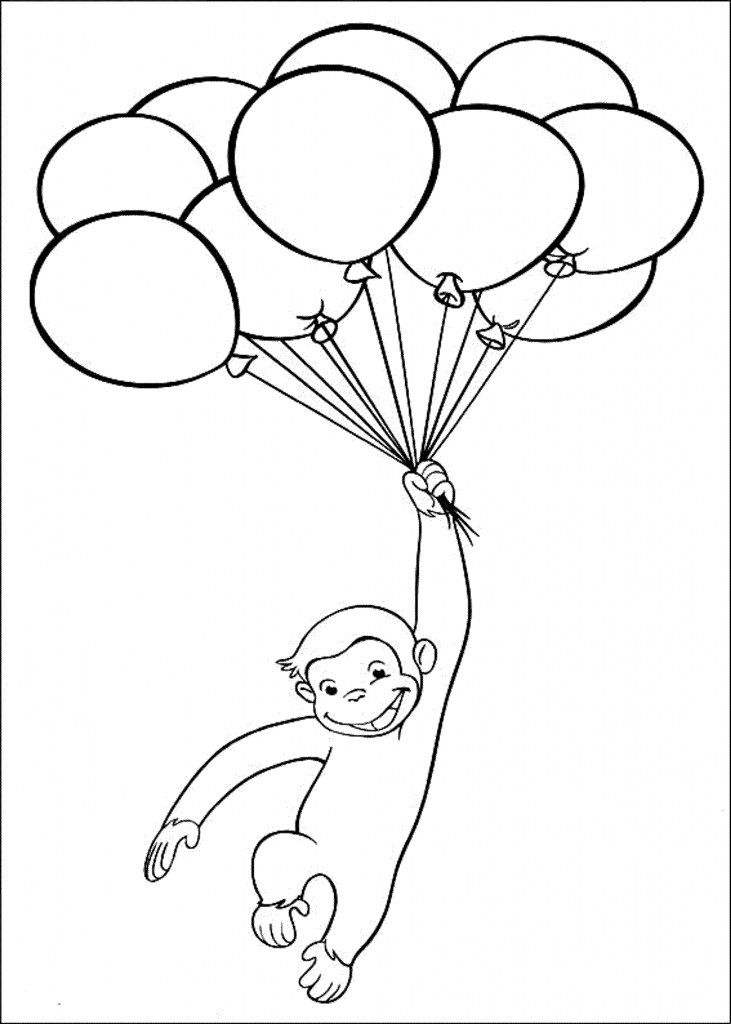 Free Printable Curious George Coloring Pages