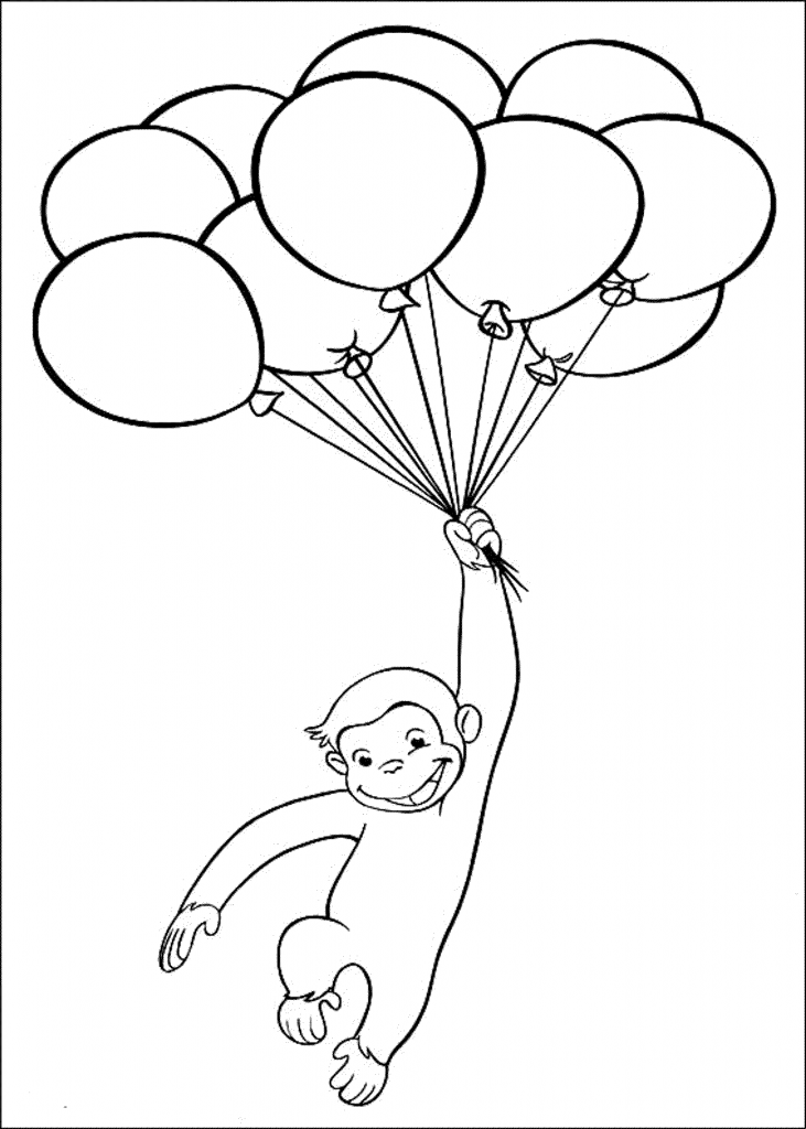 Download 15 Free Printable Curious George Coloring Pages