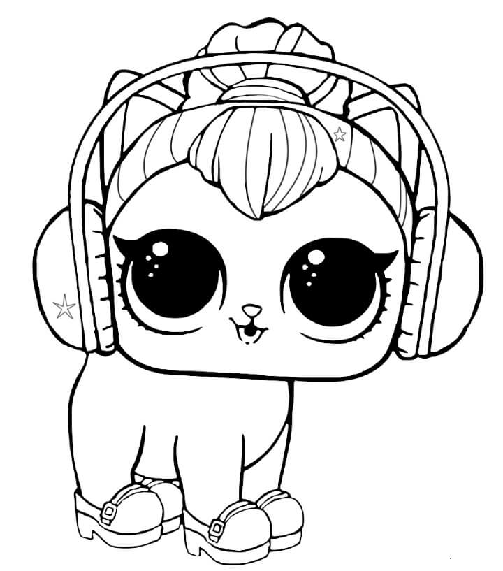 Boneca Pet Cute Puppy de LOL Surprise para colorir - Grátis