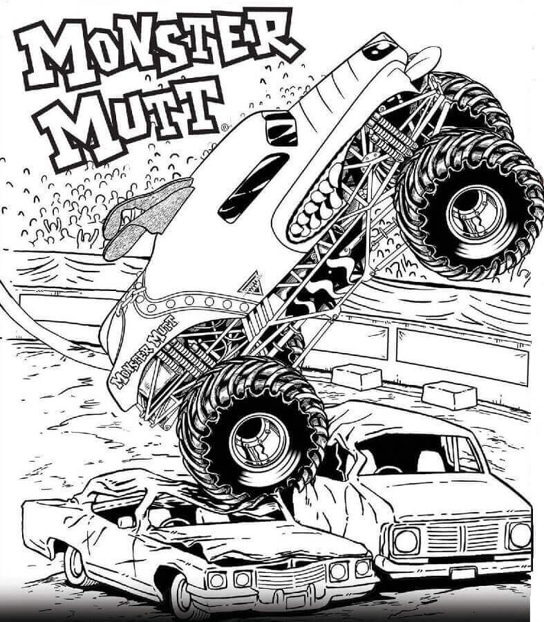 Monster Jam - Free Coloring Pages