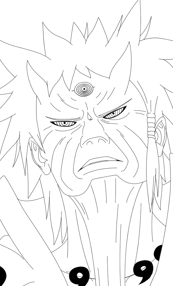 Free Printable Naruto Coloring Pages Rikudou Sennin