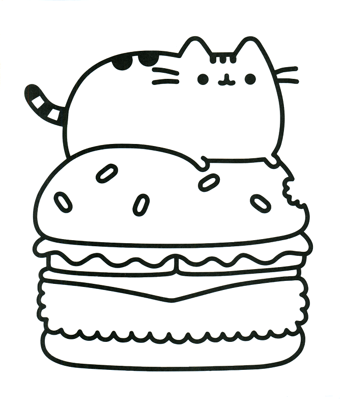 20 free pusheen coloring pages to print