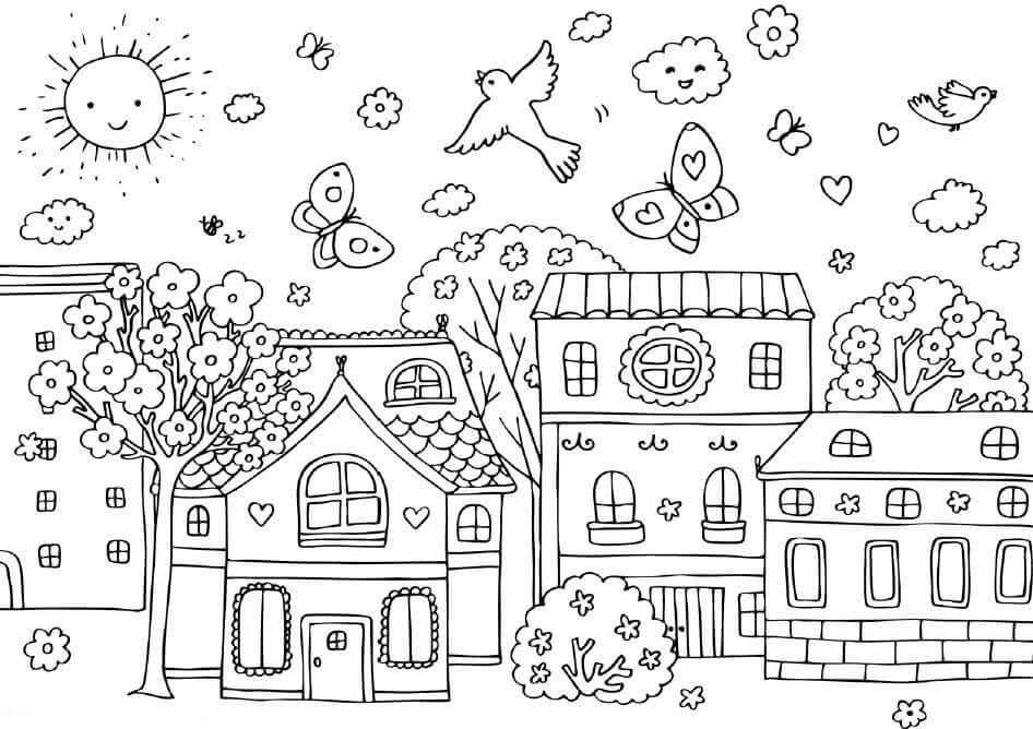 Free Spring Coloring Pages To Print