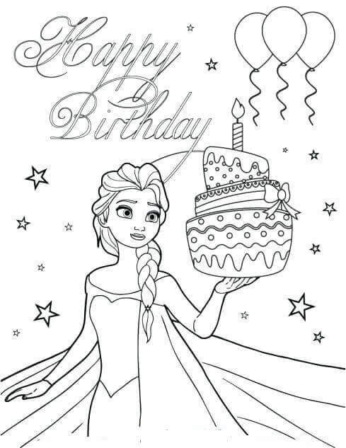 25 Free Printable Happy Birthday Coloring Pages