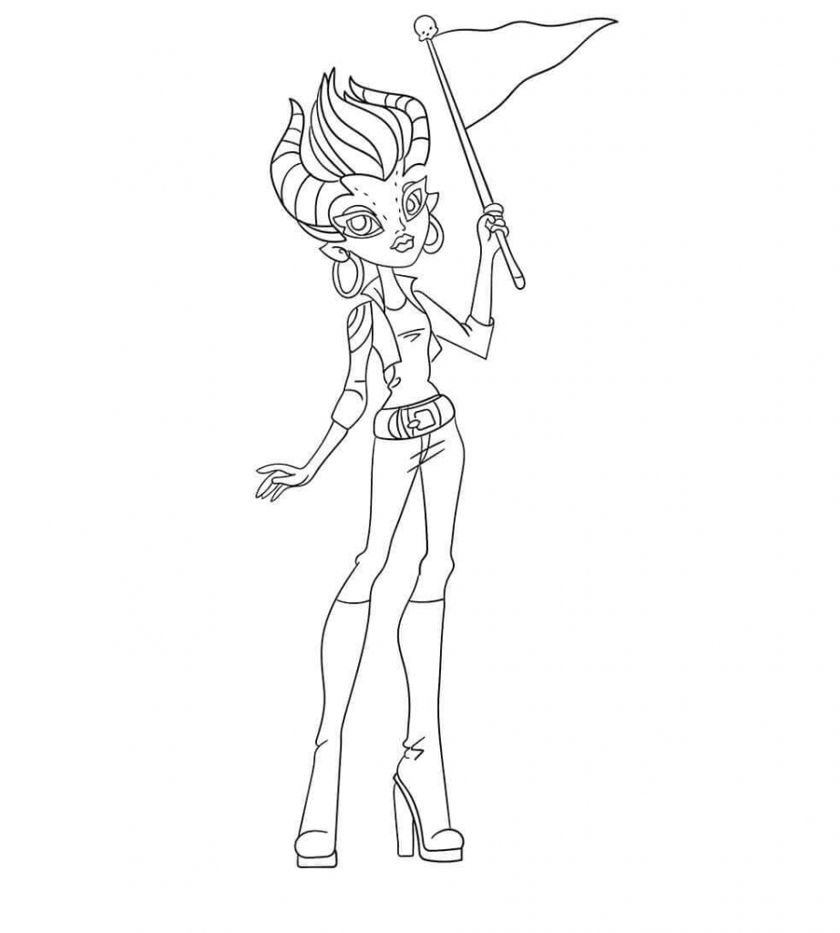 Gilda Goldstag From Monster High Coloring Pages To Print