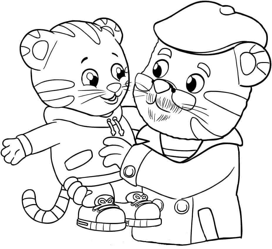 Daniel Tiger Color By Number