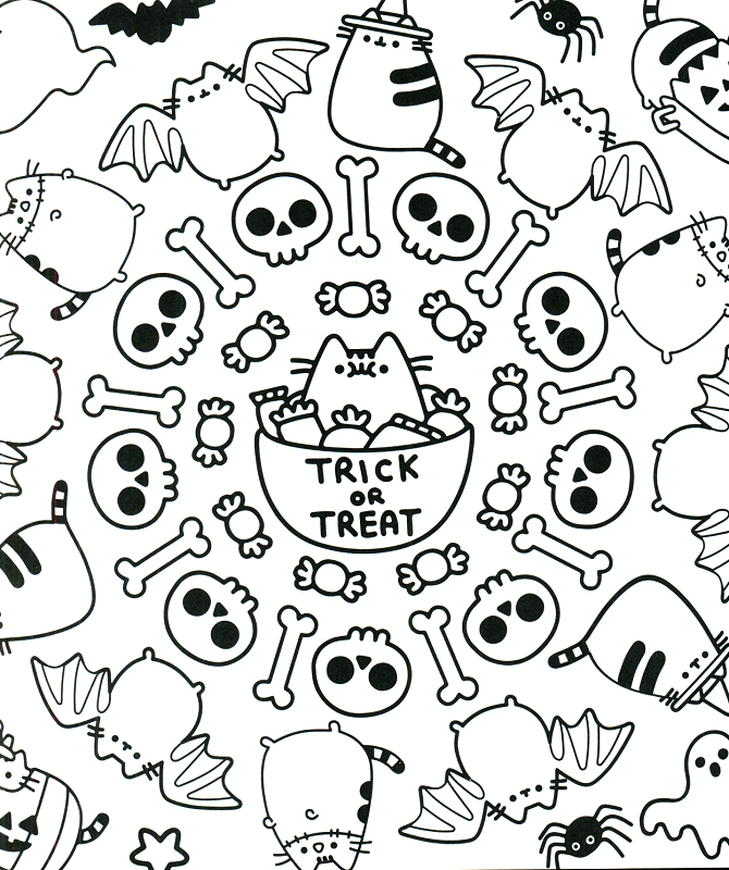 20 Free Pusheen Coloring Pages To Print
