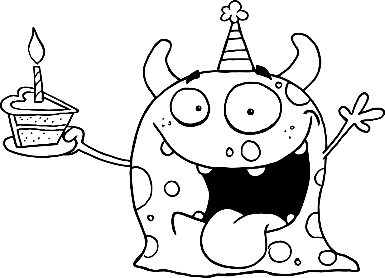 Happy Birthday Coloring Pages Free