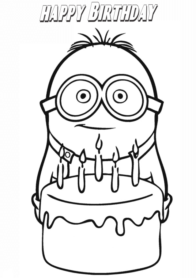 25 free printable happy birthday coloring pages