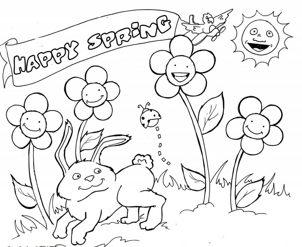 35 Free Printable Spring Coloring Pages