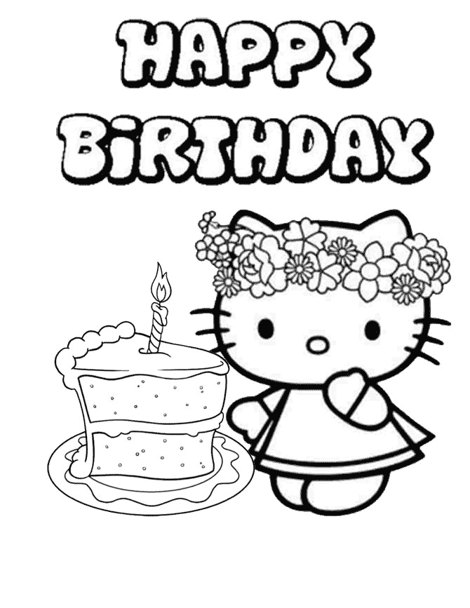 25 Free Printable Happy Birthday Coloring Pages