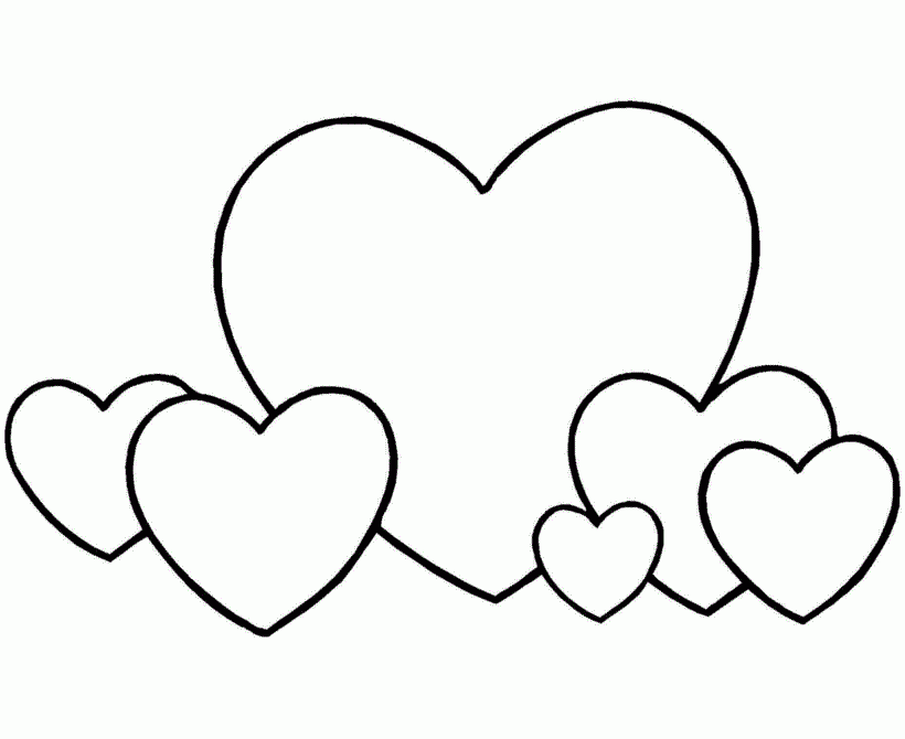 Heart Shape Coloring Pages