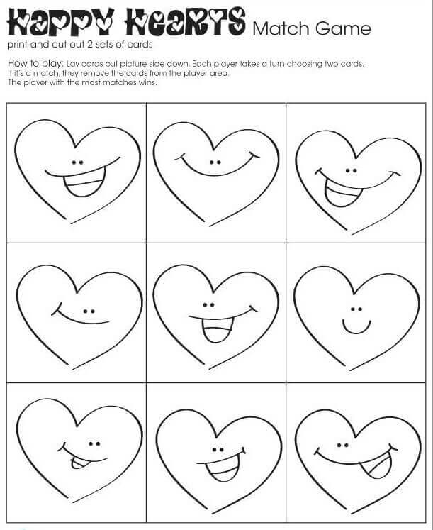 Heart Worksheets Printable