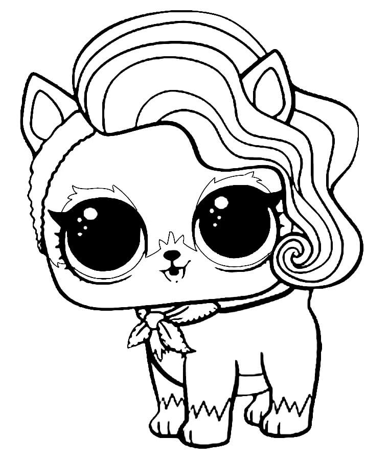 LOL Pets Coloring Pages Fancy Haute Dog.  Dog coloring page, Coloring  pages, Animal coloring pages