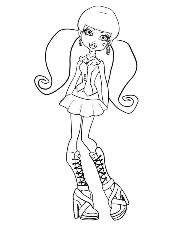 Monster High Coloring Pages Draculaura