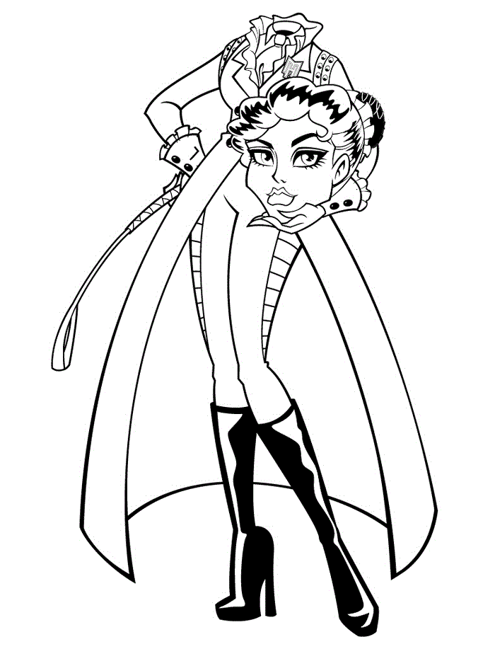 Monster High Coloring Pages Headless Headmistress Bloodgood