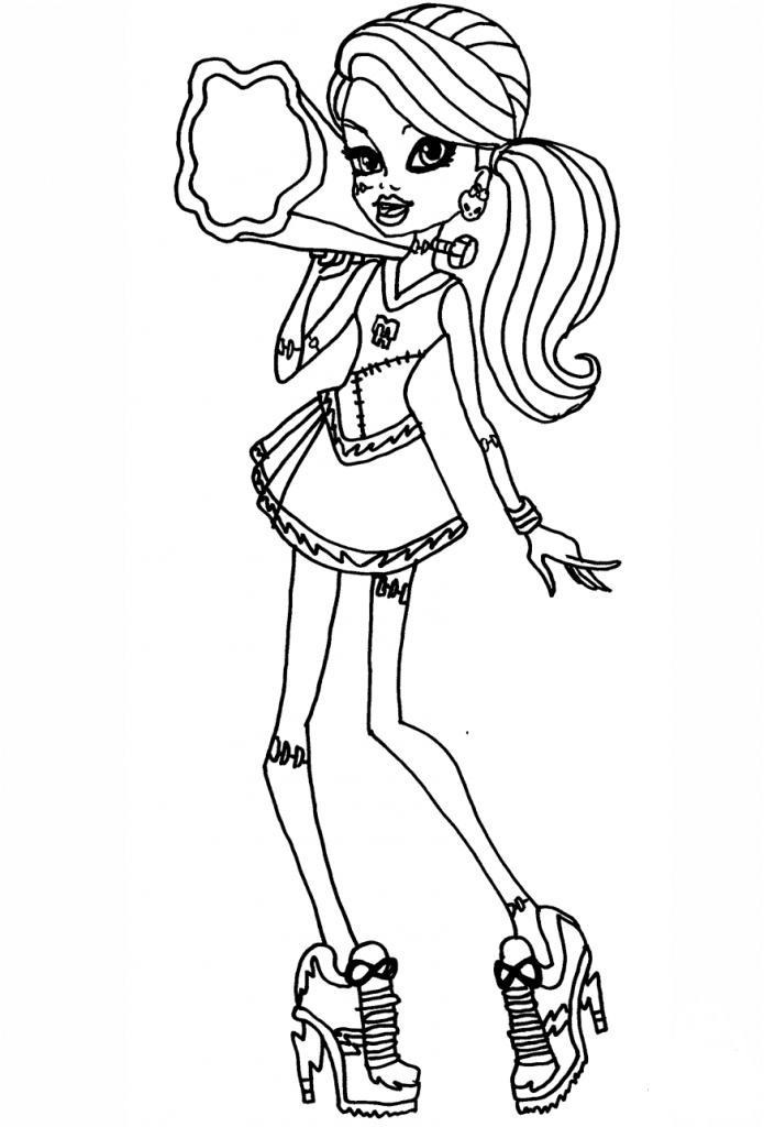 Monster High Coloring Pages Frankie Stein