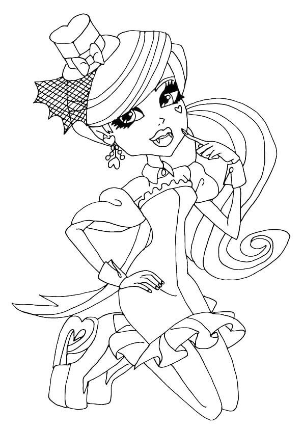 Download Free Printable Monster High Coloring Pages - ScribbleFun