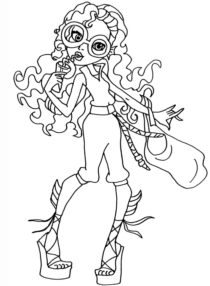 Free Monster High Coloring Pages To Print For Kids