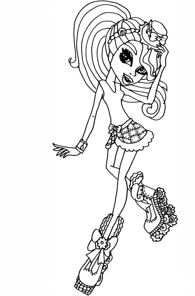 Monster High Coloring Pages Robecca Steam