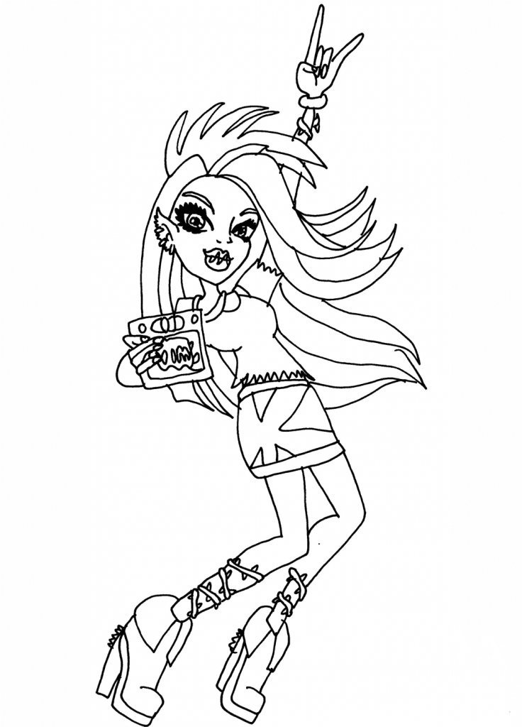 Monster High Coloring Pages Venus McFlytrap