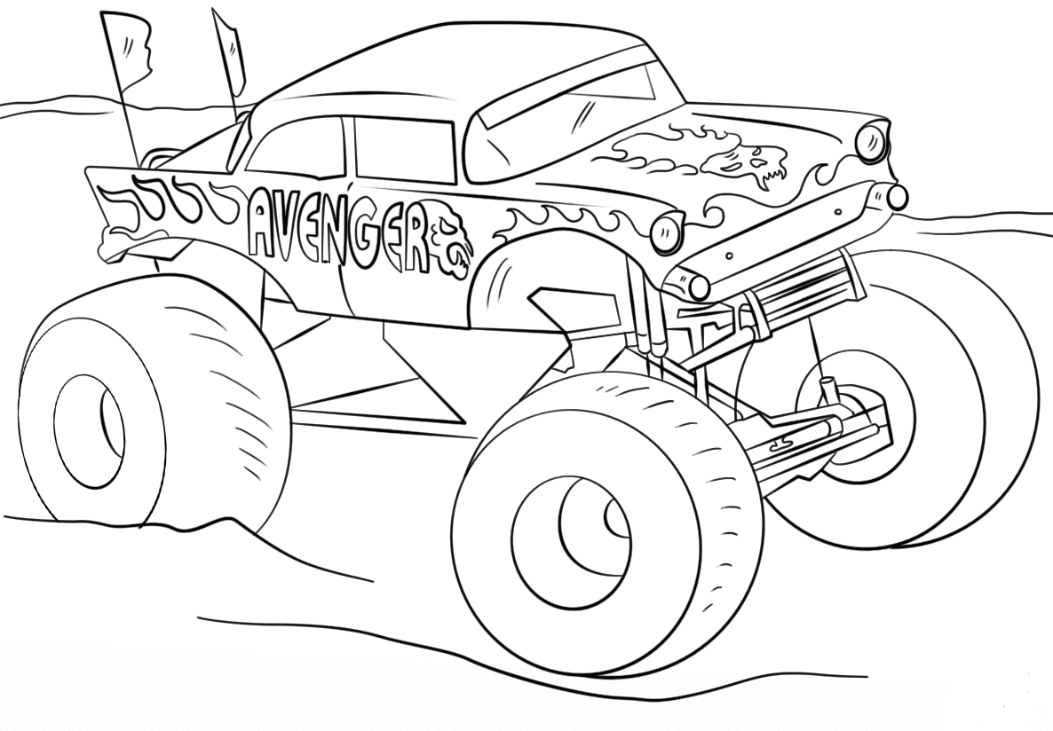 Monster Jam Logo Coloring Pages