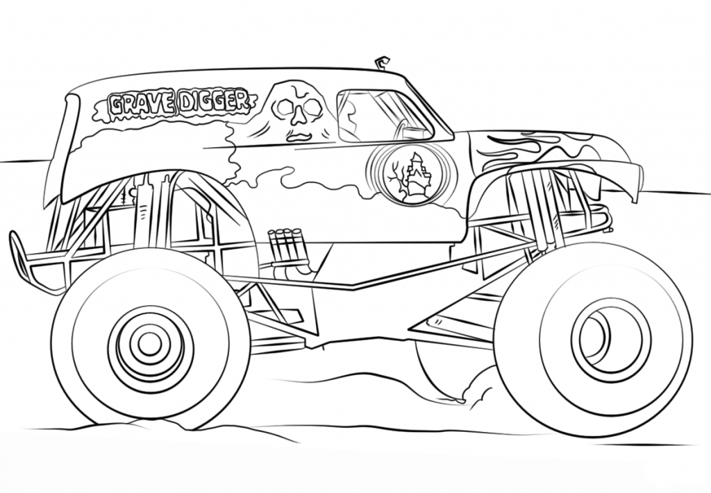 10 Monster Jam Coloring Pages To Print