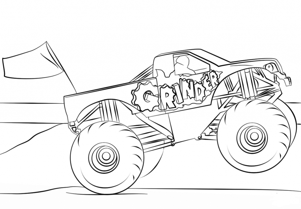 10 Monster Jam Coloring Pages To Print