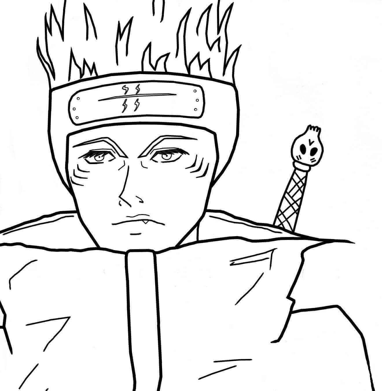 Naruto Coloring Sheets Kisame Hoshigaki