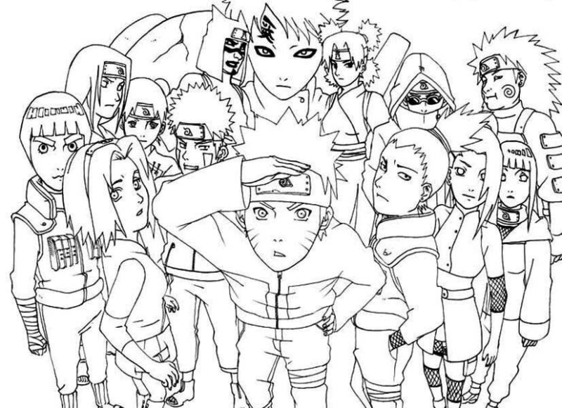 Free Printable Naruto Coloring Pages